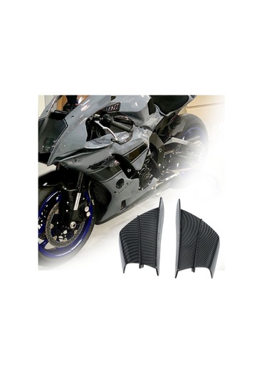 Lemestar Motosiklet Universal Abs Rüzgar Kanadı - Parlak Karbon Fiber Desenli, Spor Performansı Artırıcı, Bmw Honda Yamaha Kawasaki Uyumlu Diğer
