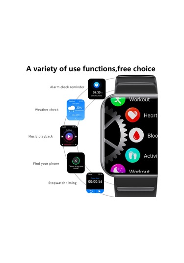 Gajeena 1.91" LPS Ekranlı Akıllı Saat (İthalatçı Garantili)