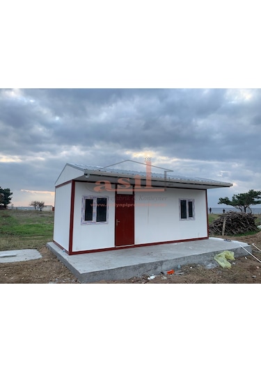 21 M² 1+1 Çatı+Verandalı Dış Cephe Betopanlı Konut Konteyner