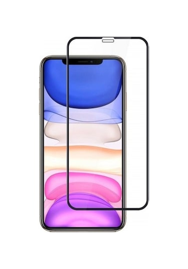 Bzontech iPhone 11 Ekran Koruyucu 9D Kırılmaz Cam Tam Kaplayan