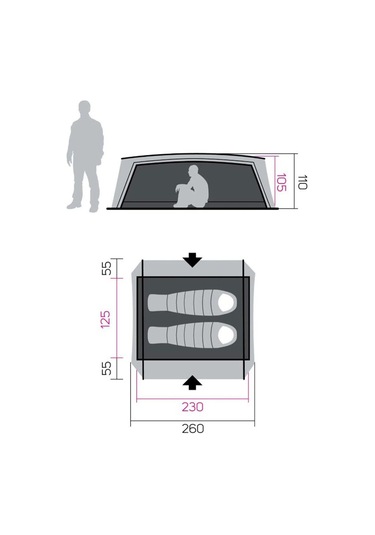Hannah Haven 2 3 Mevsim 2 Kişilik Kamp Çadırı Thyme Iı Yeşil