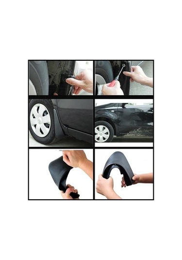 Mcg 2 Adet Ön Veya Arkaya Uygun Çamur Önleyici Paçalık 32 X19 Cm