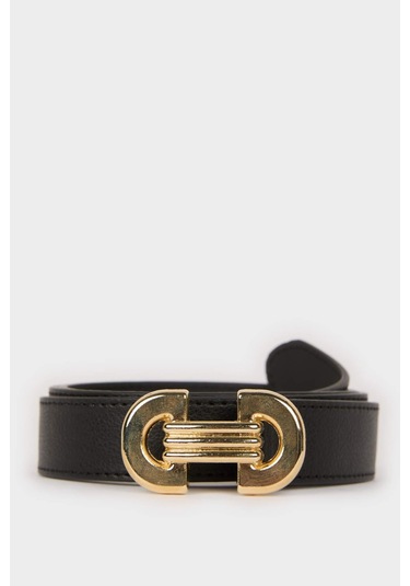 DeFacto Kadın Suni Deri Günlük Kemer F1444AXNSBK27 Siyah DeFacto Kadın Suni Deri Günlük Kemer F1444AXNSBK27 Siyah