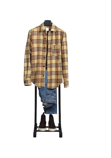 Lerato Tek Tepeli Dilsiz Uşak Elbise Askısı Siyah