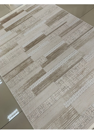 Padişah Halı Eternity 79817 070 Serisi Akrilik Salon Oturma Odası Halısı Krem Kahve