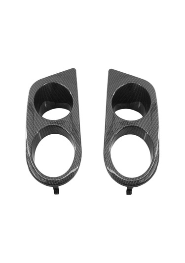 Youmex Bmw E46 M3 2001-2006 Karbon Desenli Abs Sis Lambası Çerçeveleri, 2 Adet Sol-sağ , Kolay Kurulum,  Yerine Tam Değiştirme