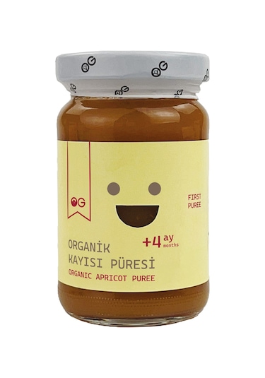 4'lü Organik Kayısı Püresi 100 G +4 Ay
