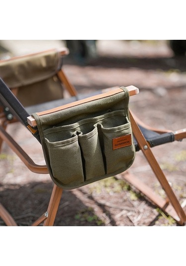 Novahub Kampanya Çok Cepli Sandalye Askılı Organizeri - Pratik Saklama Çantası 31x23 Cm Kum Kum