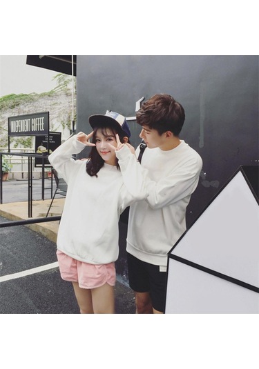 Dolıty Erkek Kadın Bisiklet Yaka Polar Kazak Düz Jumper Açık Kahverengi