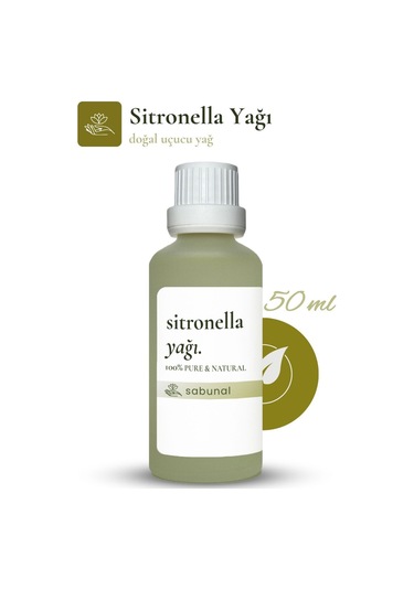 Sabunal Sitronella Yağı 50 ML - Sinek Kovucu ve Doğal Ferahlatıcı Yağ