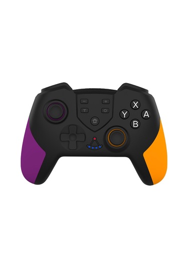 Xindoker Switch/switch Lite Uyumlu T-23 Kablosuz Bluetooth Oyun Kolu - Çift Motor Titreşim Ve Jiroskop Özelliği Mor-turuncu