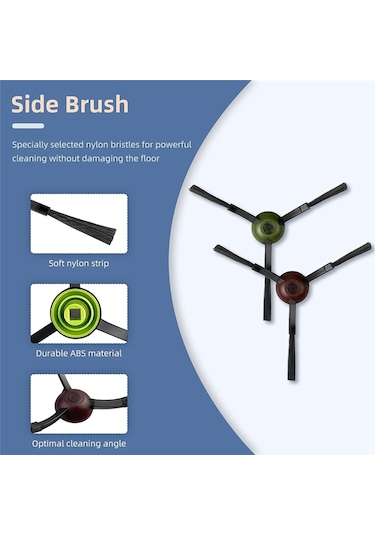 Sointeresting Yeedi Vac Max, Vac Station Robot Süpürge Aksesuarları İçin Yedek Parçalar Ana Yan Fırça Hepa Filtreler Paspas Bezi