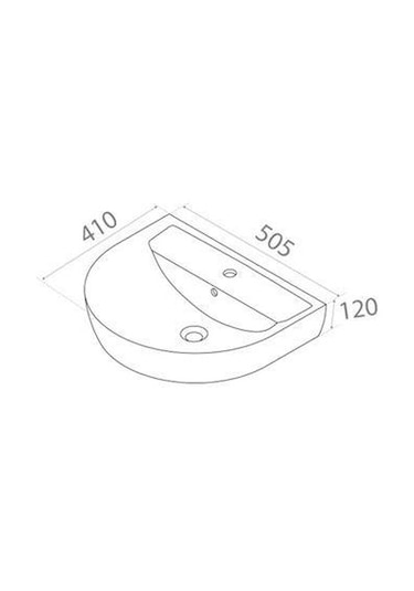 Turkuaz Seramik Bella Banyo Lavabo 40 x 50 CM