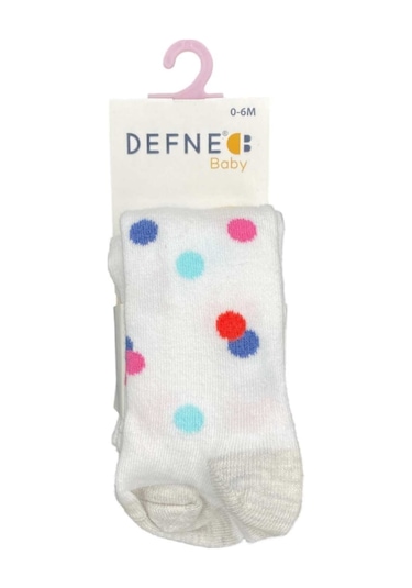 Defne Baby Bebek Külotlu Çorap 018 Beyaz