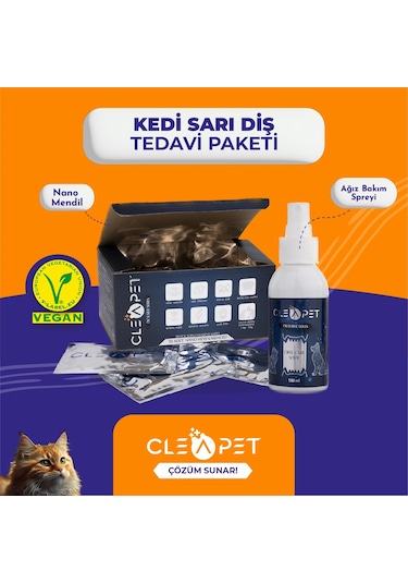 Cleapet Kedi Diş Beyazlatma Paketi 2'li