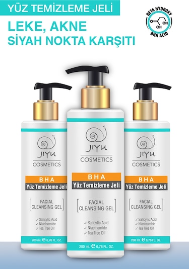 Jiyu Yüz Temizleme Jeli Akne Siyah Nokta Karşıtı 200 ML