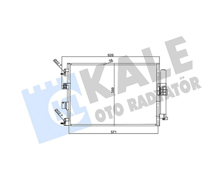 Klıma Radyatoru Kondanser Focus 3 2014c Max 2015connect 2013 Kuga 2 2014-2017 1.0 Ecoboost 1.5tdcı 1.6tdcı E5 Dv6119710ab Dv6119710db 1907402
