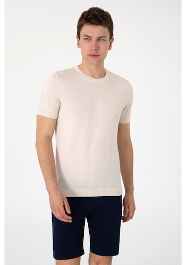 U.s. Polo Assn. Erkek Krem Kazak /triko 50299363-vr071 Krem