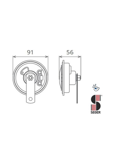 Ahmet Otomotiv Seger 12volt Didit Korna 50fk Kalın Ses Ean-8698520200356