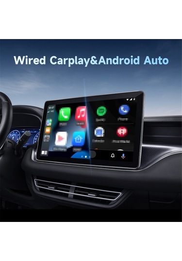 Pazly Kablosuz Araç Adaptörü - Carplay & Android Auto, Bt 5.0 & Wi-fi, Çoklu Ekran & Ses Asistanı