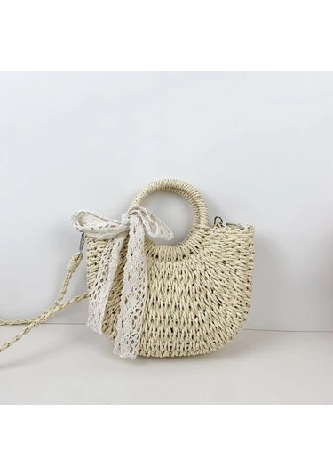 Yeni El Yapımıhasırçanta Kadınçantasıkahverengi Kahverengi