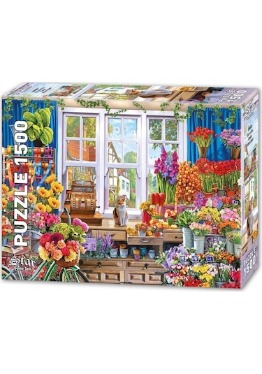 Star Puzzle 1500 Parça Çiçekci Puzzle