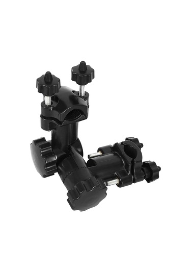 Dianziye Nylon Siyah Şemsiye Tutucu - Hızlı Ayarlı Sabitleme Kolu, 15x6 Cm, 120 Gr