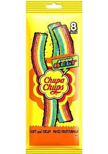 Chupa Chups Sour Belt Mixed Fruit 28 g