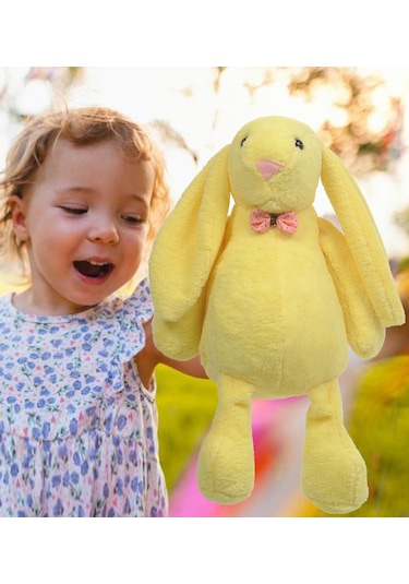 Uyku Arkadaşım Uzun Kulak Bunny Peluş Tavşan 65 Cm Sarı