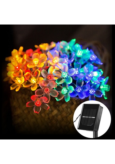 Moveevo Akıllı Aydınlatma Modlu Güneş Enerjili Dekoratif Led Işık Şeridi - 8 Farklı Mod, Su Geçirmez