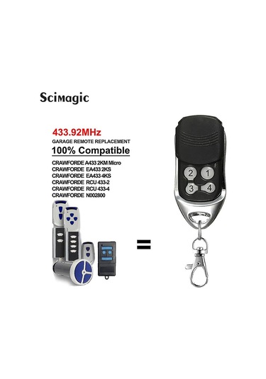 Normstahl Crawford Garaj Uzaktan Kumanda Normstahl Ea433 Uzaktan Kumandalı Garaj Kapısı 43392mhz Haddeleme Kodu Ea433 2km 2 4ks Kapı Kontrol Tarzı1