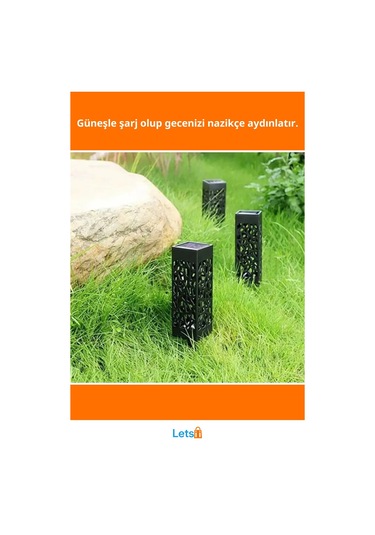 Dekoratif Güneş Enerjili Bahçe Aydınlatması Yürüyüş Yolu 6 Adet Çok Renkli