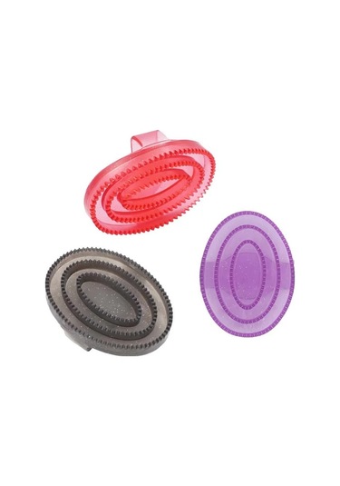 Elmpaly Siyah At Taranır Masajlı Dayanıklı Plastik Fırça