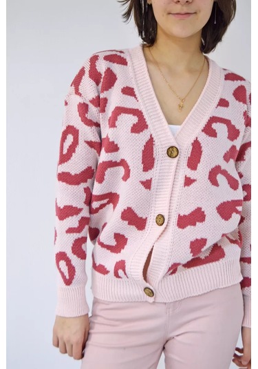 As&teks Düğmeli Kardigan Örgü Kazak 193194258 Açık Mavi