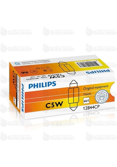 Bulacaksin Philips Minyatür Vision 11X39 12V 5W Sofit 12844Cp - 10 Adet