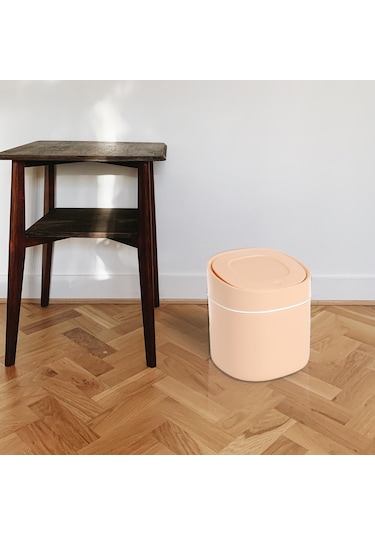 Suntek Magideal Magideal Mini Masaüstü Çöp Kutusu Sepeti Kovası Ev Pembe