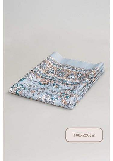 Elart Poem Masa Örtüsü Digital Baskılı 160x220 Cm Mavi Mavi