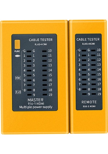 Konesam Rj45 Ve Hdmı Bağlantı Test Aleti - Hatalı Kabloları, Kısa Devreleri Ve Açık Devreleri Hızlı Tespit Edin - Pil Dahil Değil