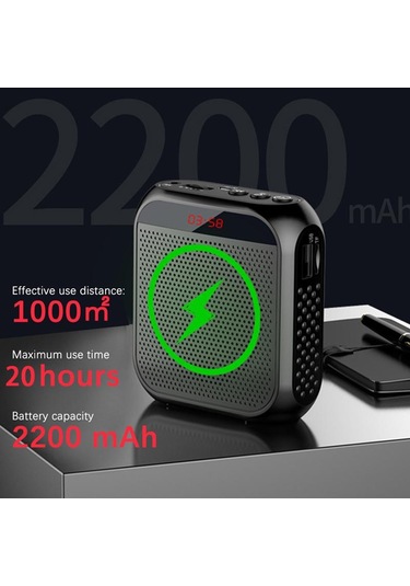 Yüksek Hoparlör Ses Amplifikatörü Hoparlör Bluetooth Hoparlör Mikrofon Okul Öğretmeni Mikrofon Taşınabilir Hoparlör