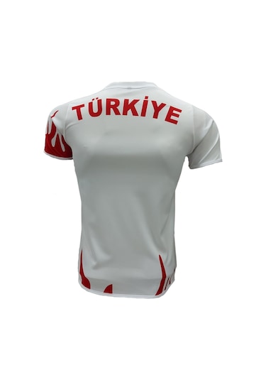 Pars Türkiye Milli Takım Tişörtü Milli Takım Forması Beyaz Beyaz - Kırmızı