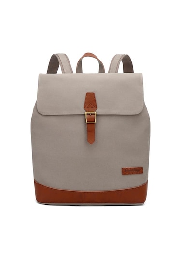 Kanvas Kumaş Kadın Sırt Çantası Smart Bags 1329 Gri