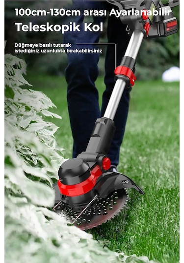 Robo 88V Şarjlı Çim Biçme Makinesi Tırpan