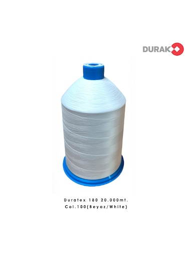 Durak Duratex 180 20.000mt Col.100 Beyaz Renk Overlok İpliği