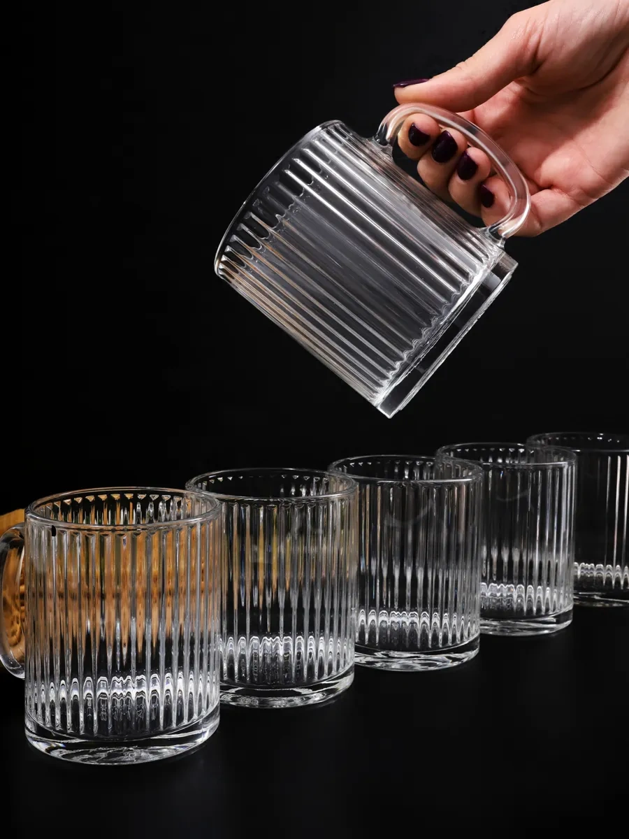 Purecrystal Cam Çay Ve Kahve Bardağı 6'lı Set 271814676 Beyaz