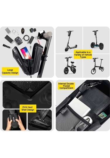 Aitong Wild Man Es8x Elektrikli Scooter İçin Ön Gidon Asma Çantası 4l 001 Altın