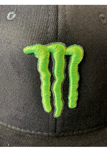 Monster Siyah Kanvas Hiphop Snapback Rapper Basket Cap Şapka