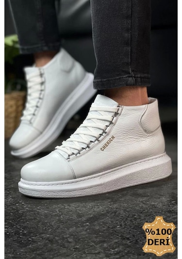 Ch258 Dbt Roma Deri Erkek Bot Beyaz Çok Renkli