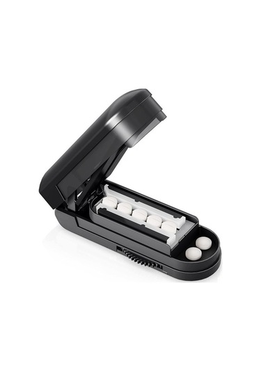 Siyah Multi İlaç Dilimleyici - Hızlı Ve Doğru Kesim, 2-15mm Boyutları, Tüm Tablet Şekilleri, 1/2-1/8 Bölme, Kaymazlı Taban Diğer Diğer