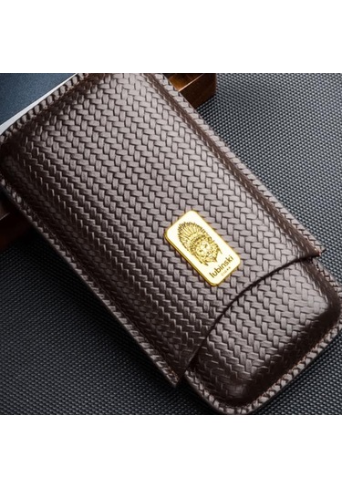 Lubinski Deri Puro Kılıfı Örgü Desen Kahve 3lü 60ring