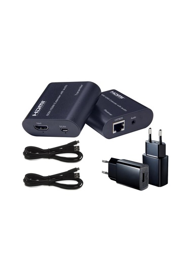 Gplus FHD6015A 60 M Full HD HDMI Extender Audio Ses Alıcı Verici